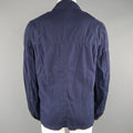 COMME des GARCONS BLACK L Navy Canvas Black Fleece Pocket  Cotton Jacket COMME des GARCONS