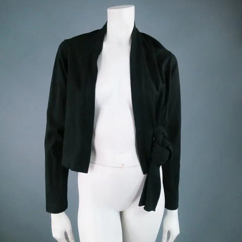COMME des GARCONS Black Cotton Bolero Cardigan COMME des GARCONS