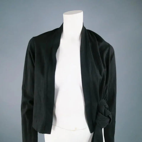 COMME des GARCONS Black Cotton Bolero Cardigan COMME des GARCONS