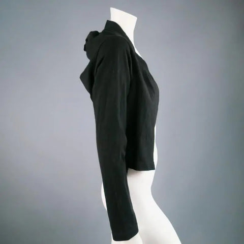 COMME des GARCONS Black Cotton Bolero Cardigan COMME des GARCONS