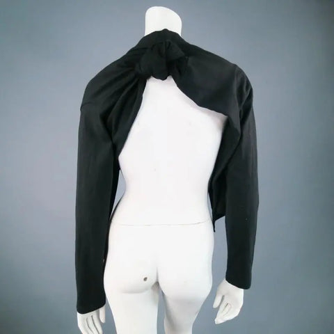 COMME des GARCONS Black Cotton Bolero Cardigan COMME des GARCONS