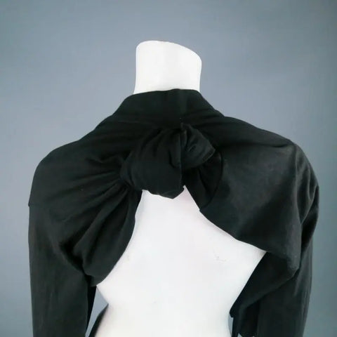 COMME des GARCONS Black Cotton Bolero Cardigan COMME des GARCONS