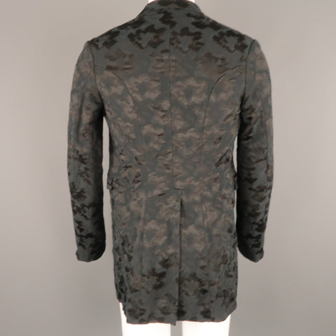COMME des GARCONS HOMME PLUS M Black & Navy Jacquard 3 Button Jacket 2011