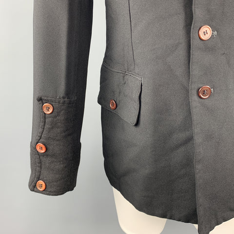 COMME des GARCONS HOMME PLUS M Black Polyester Military Jacket