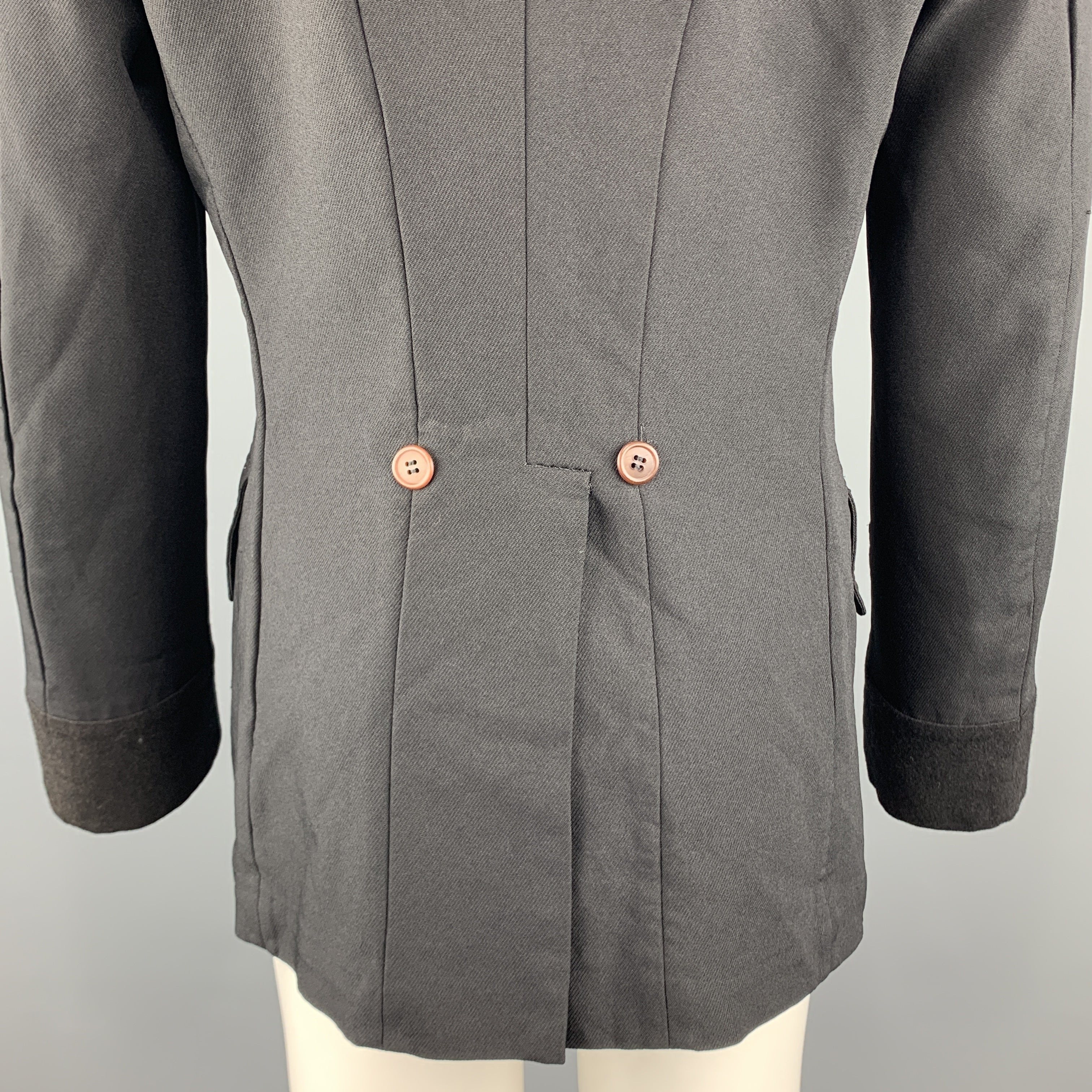 COMME des GARCONS HOMME PLUS M Black Polyester Military