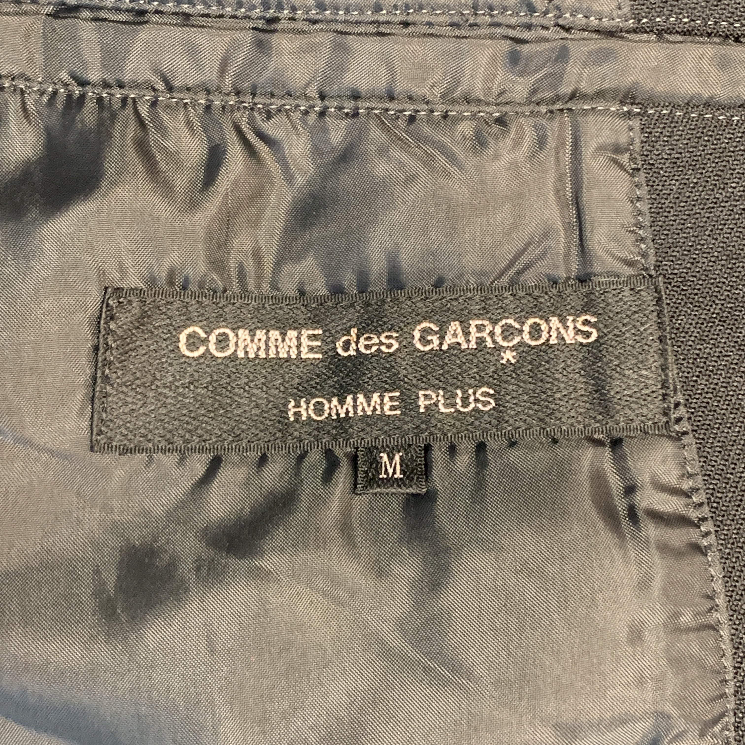 COMME des GARCONS HOMME PLUS M Black Polyester Military Jacket