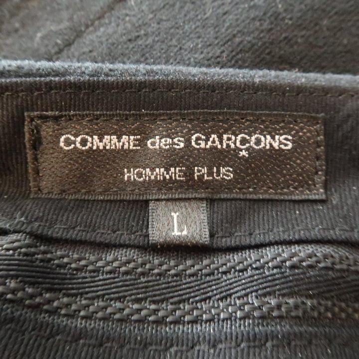 COMME des GARCONS HOMME PLUS Size L Black Cotton Blend 35 Zip Fly Casual Pants