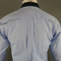 COMME des GARCONS Size M Blue Stripe Cotton Long Sleeve Shirt COMME des GARCONS