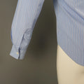 COMME des GARCONS Size M Blue Stripe Cotton Long Sleeve Shirt COMME des GARCONS