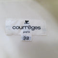 COURREGES Size 6 White Sleeveless A line Pocket Shift Dress COURREGES