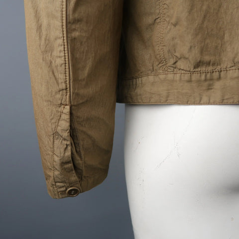 CP COMPANY 40 Brown Cotton Blend Jacket CP COMPANY