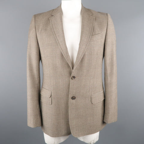 D&G by DOLCE & GABBANA 42 Regular Black & White Glenplaid Wool Sport Coat
