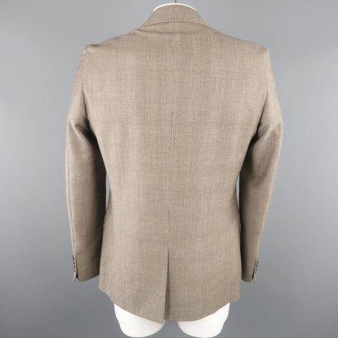 D&G by DOLCE & GABBANA 42 Regular Black & White Glenplaid Wool Sport Coat