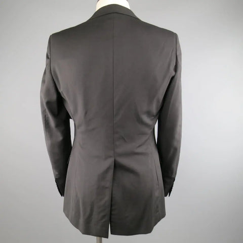 DIOR HOMME 40 Regular Black Wool Notch Lapel 2 Button Sport Coat DIOR HOMME