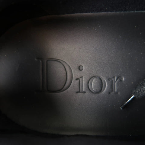 DIOR HOMME Size 12 Black Rubberized Leather & Suede Strap Sneakers DIOR HOMME