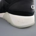 DIOR HOMME Size 12 Black Rubberized Leather & Suede Strap Sneakers DIOR HOMME