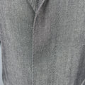DOLCE & GABBANA 40 Dark Gray Solid Wool / Cotton Denim Hidden Placket Coat DOLCE & GABBANA