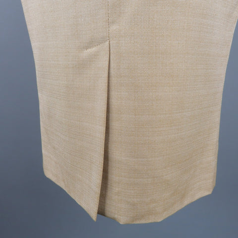 DOLCE & GABBANA Size 2 Beige Silk Pencil Skirt DOLCE & GABBANA