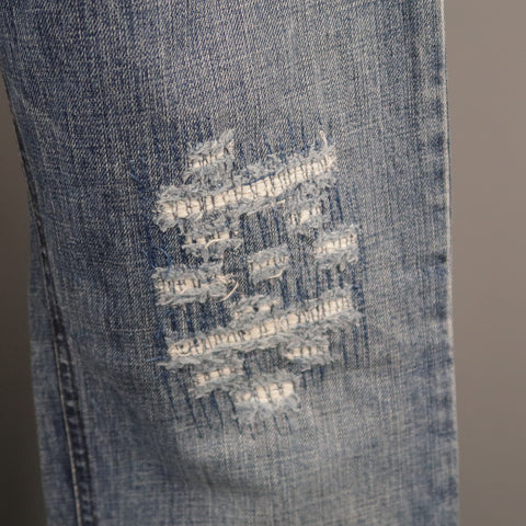 DOLCE & GABBANA Size 30 Indigo Distressed Denim Jeans