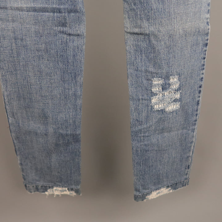DOLCE & GABBANA Size 30 Indigo Distressed Denim Jeans