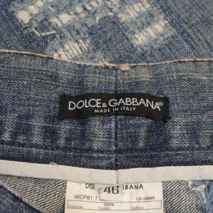 DOLCE & GABBANA Size 30 Indigo Distressed Denim Jeans