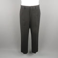 DOLCE & GABBANA Size 34 Black Solid Wool Blend Dress Pants DOLCE & GABBANA