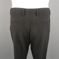 DOLCE & GABBANA Size 34 Black Solid Wool Blend Dress Pants DOLCE & GABBANA