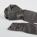 DONNA KARAN Black Silk Satin Rose Sash Belt DONNA KARAN