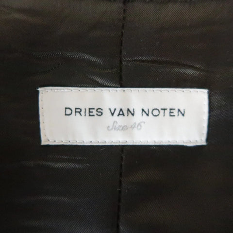 DRIES VAN NOTEN Size 36 Regular Brown Stripe Wool Blend Sport Coat DRIES VAN NOTEN