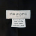 DRIES VAN NOTEN 38 Taupe Striped Herringbone  Cotton Notch Lapel Sport Coat DRIES VAN NOTEN