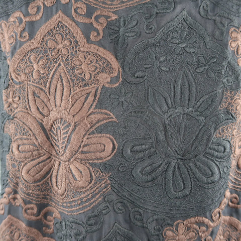 DRIES VAN NOTEN Size S Black Embroidery Cotton / Silk Pullover Sweater DRIES VAN NOTEN