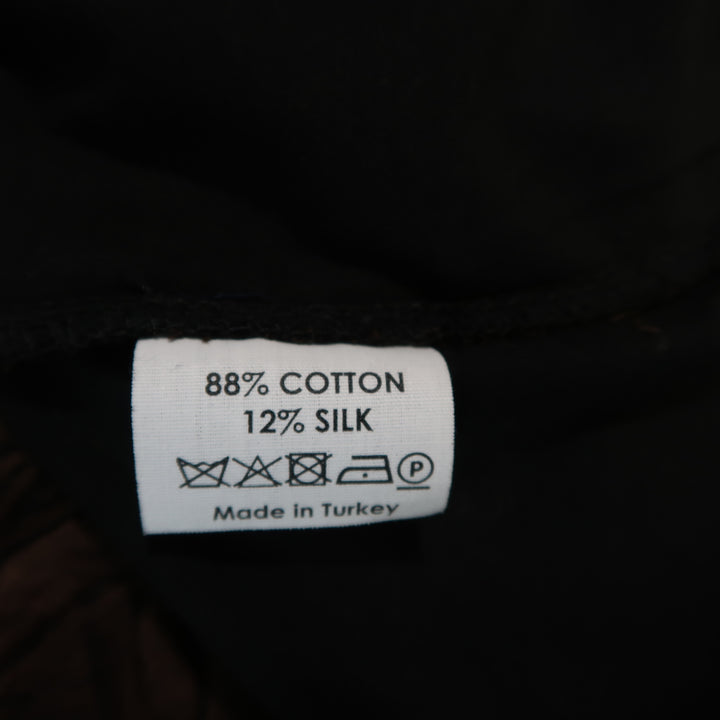 DRIES VAN NOTEN Size S Black Embroidery Cotton / Silk Pullover Sweater