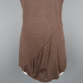 DRKSHDW Size M Brown Viscose /silk Burnout Jersey Tank Top DRKSHDW