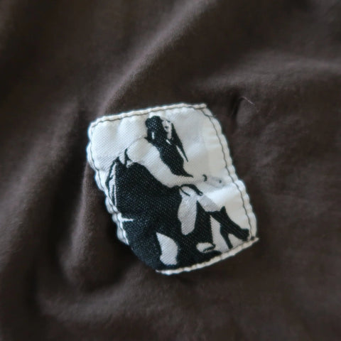 DRKSHDW Size M Brown Viscose /silk Burnout Jersey Tank Top DRKSHDW