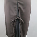 DROZDZIK Size 6 Black Pleated Wool Sheer Fishtail Pencil Skirt DROZDZIK