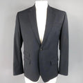 DSQUARED2 44 Regular Navy Solid Wool Sport Coat DSQUARED2