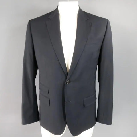 DSQUARED2 44 Regular Navy Solid Wool Sport Coat DSQUARED2