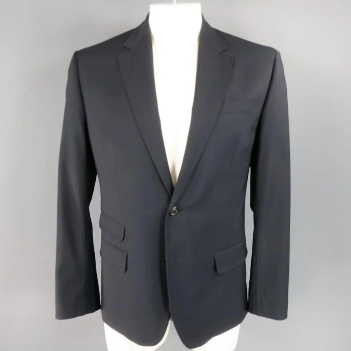 DSQUARED2 44 Regular Navy Solid Wool Sport Coat