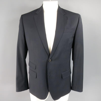 DSQUARED2 44 Regular Navy Solid Wool Sport Coat