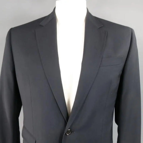 DSQUARED2 44 Regular Navy Solid Wool Sport Coat DSQUARED2