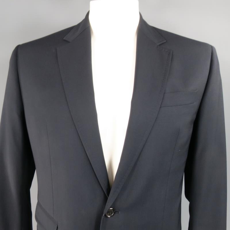 DSQUARED2 44 Regular Navy Solid Wool Sport Coat