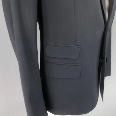 DSQUARED2 44 Regular Navy Solid Wool Sport Coat DSQUARED2