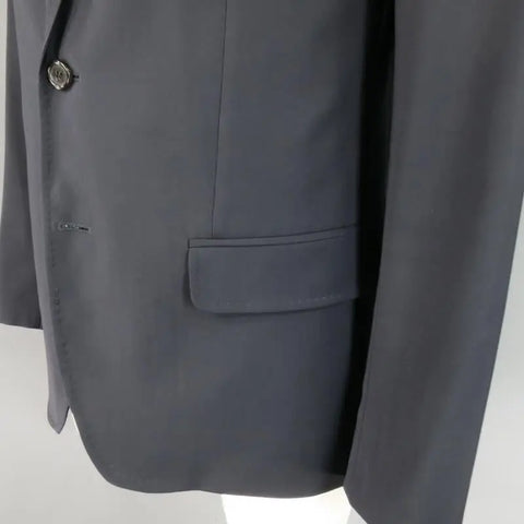 DSQUARED2 44 Regular Navy Solid Wool Sport Coat DSQUARED2