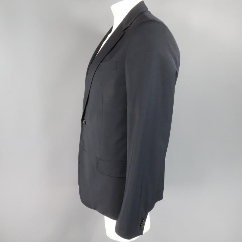 DSQUARED2 44 Regular Navy Solid Wool Sport Coat
