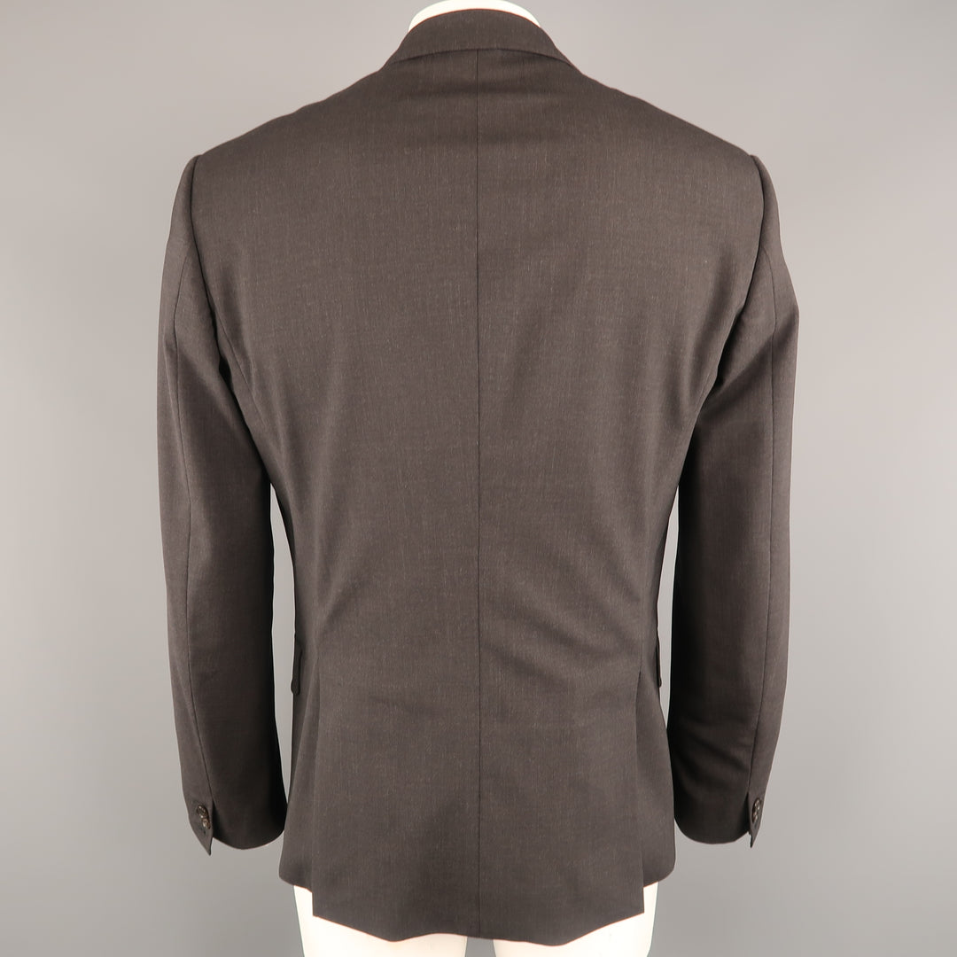 DSQUARED2 Size 44 Charcoal Wool Blend Notch Lapel Sport Coat