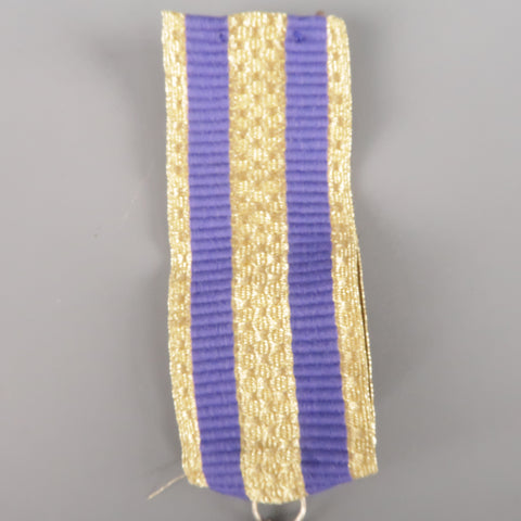 DSQUARED2 Purple & Gold Stripe Ribbon Brooches & Pins