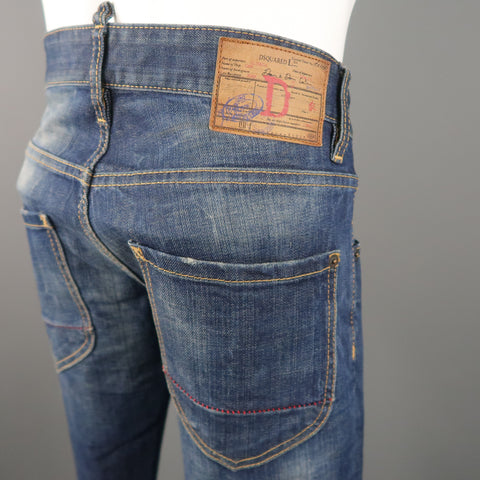 DSQUARED2 Size 30 Indigo Washed Denim Jeans