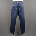 DSQUARED2 Size 34 Washed Idigo Distressed Denim Paint Splatter Jeans DSQUARED2