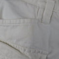 DSQUARED2 Size 34 White Cotton Zip Cargo Utility Pants DSQUARED2