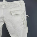 DSQUARED2 Size 34 White Cotton Zip Cargo Utility Pants DSQUARED2